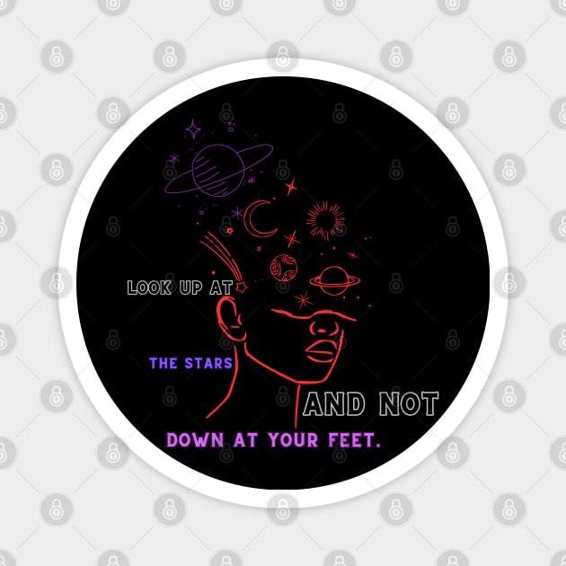 Look Up at the Stars Magnet by MakerMind8.2